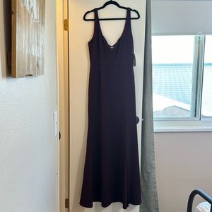 Tobi, Floor Length, Burgundy, Side Slit, Dress, XL